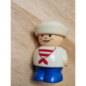Vintage Shelcore Sailor Figurine – Nautical Boy Toy Figure – 1980s Chunky Style